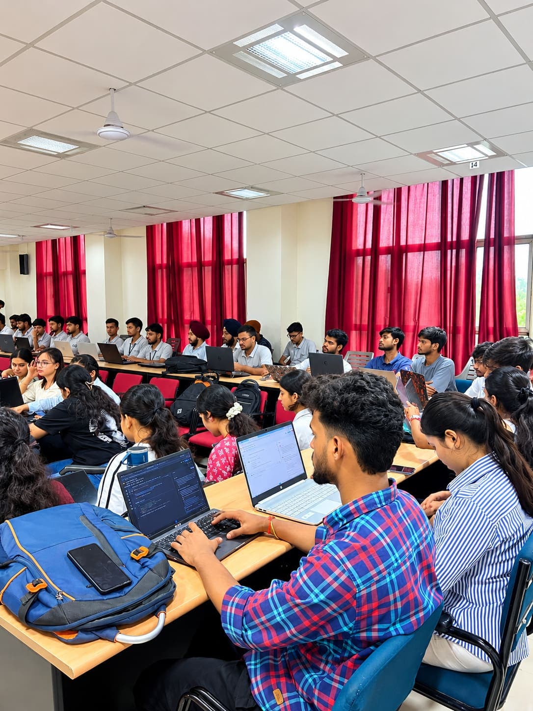Live coding session on campus