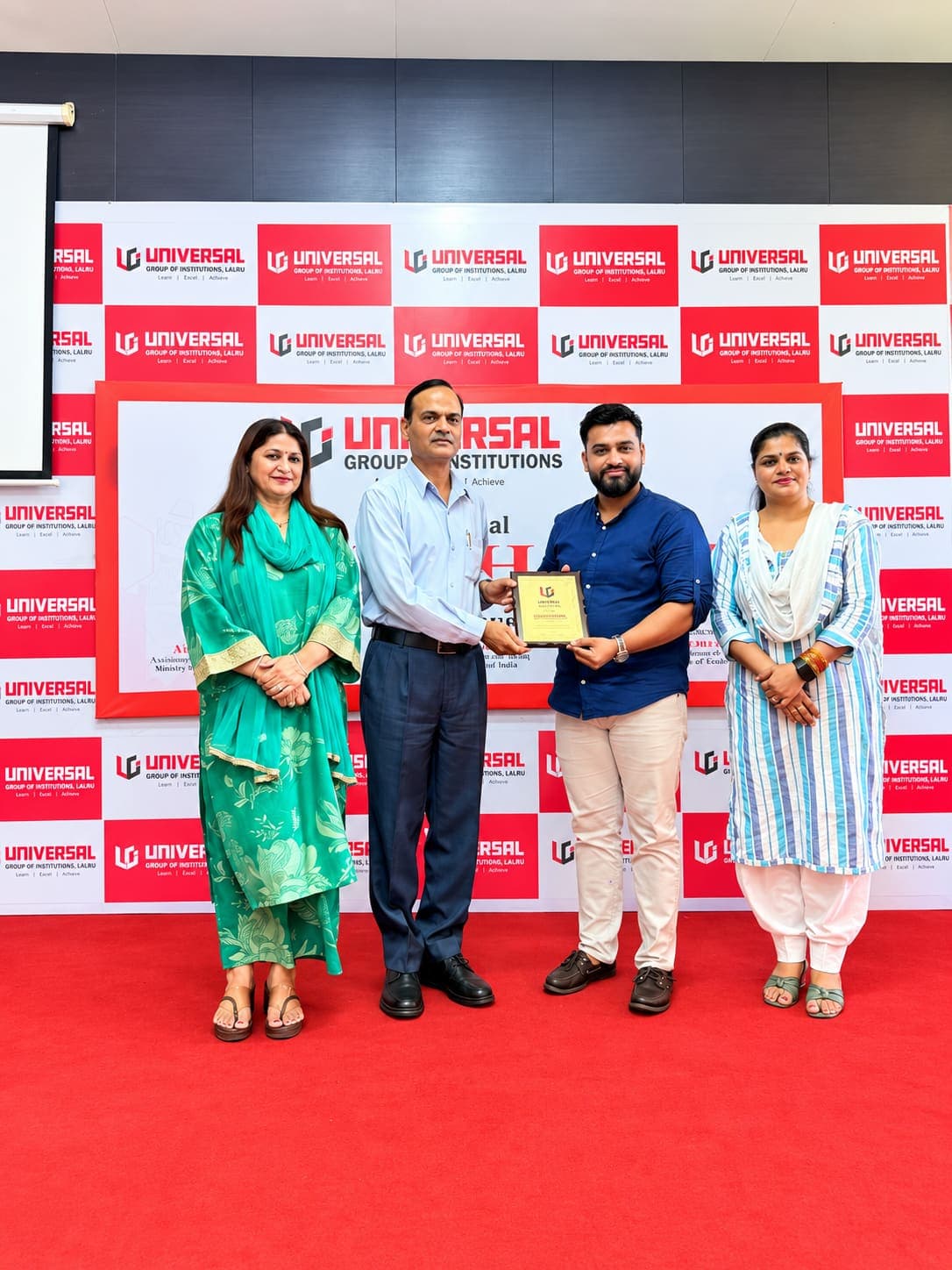 Honoured at Universal Group of Institutions