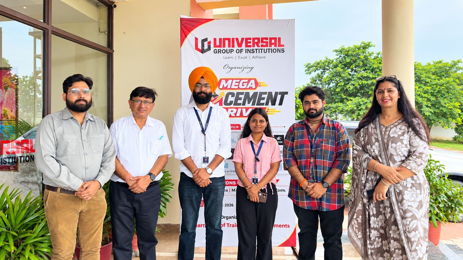 Mega placement drive at Universal Group of Institutions