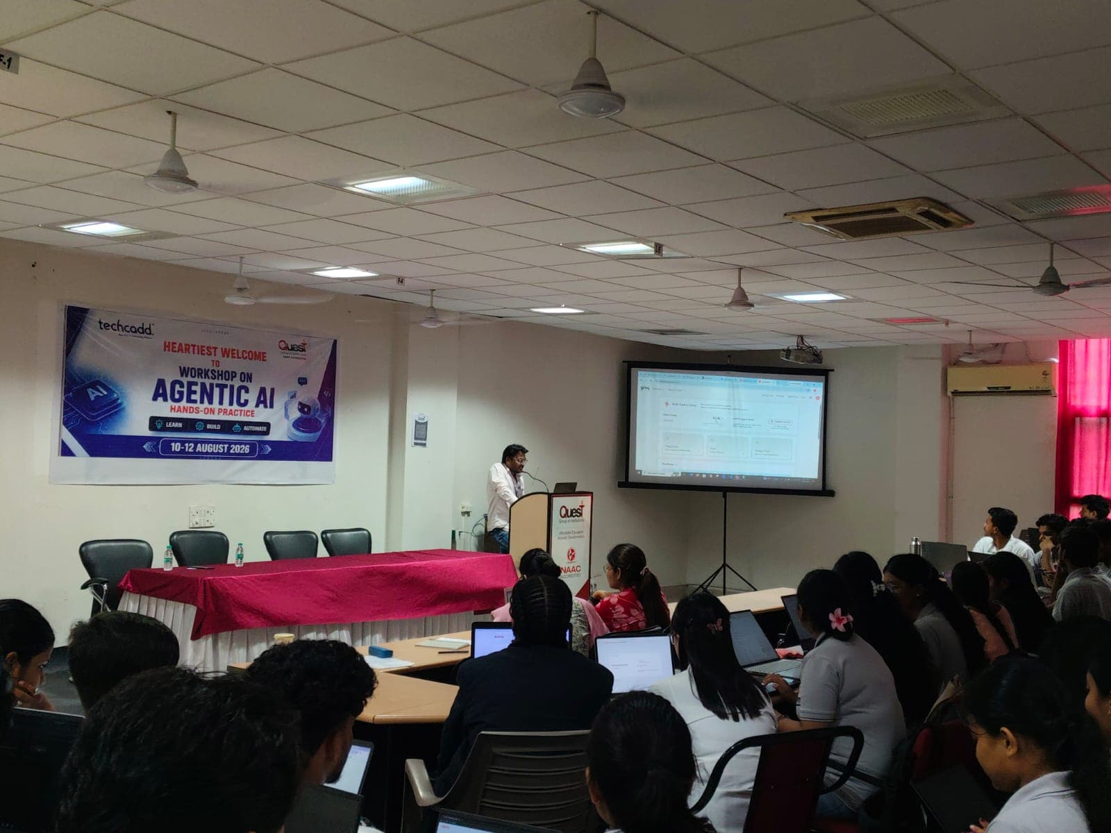 A full hall at the three-day Agentic AI workshop