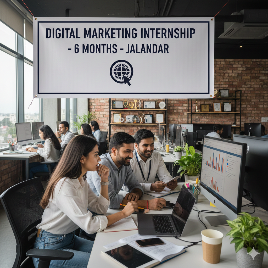 6 months Digital Marketing internship in Jalandhar