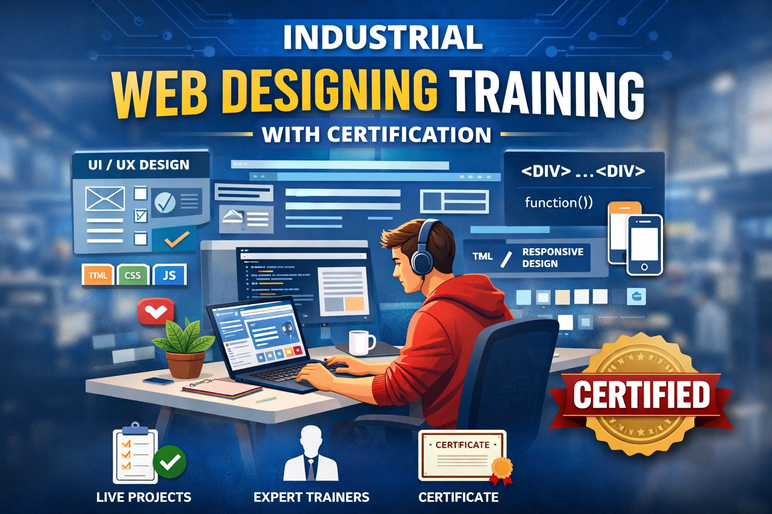 Industrial Web Designing Training with Certification