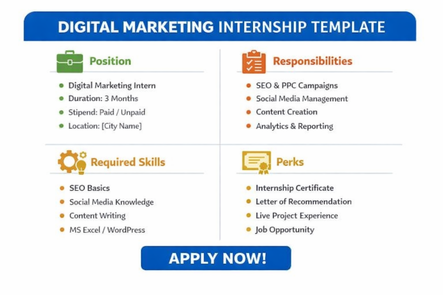 Digital Marketing internship with live projects in Jalandhar