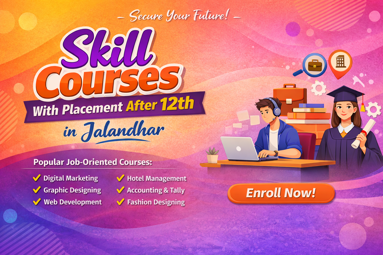 Skill Courses With Placement After 12th in Jalandhar