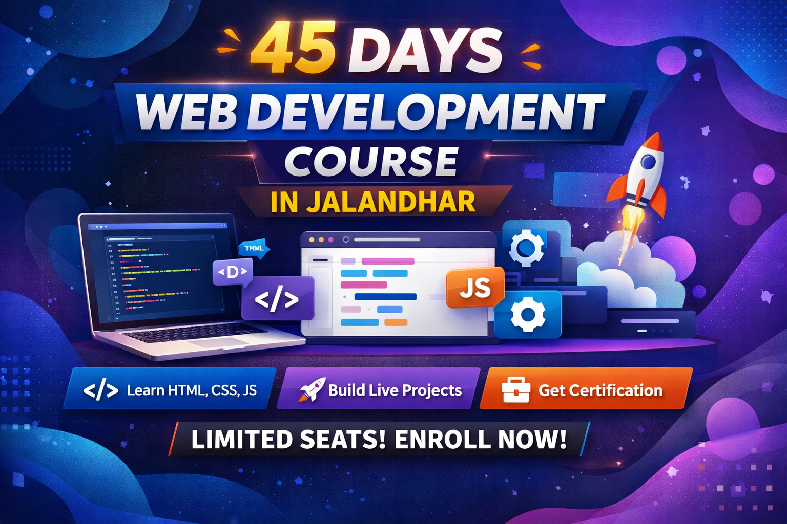 45 Days Web Development Training in Jalandhar