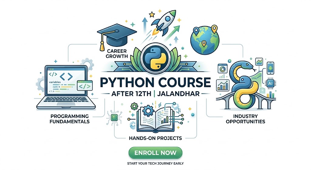 Best Python Course After 12th in Jalandhar | 100% Practical Training