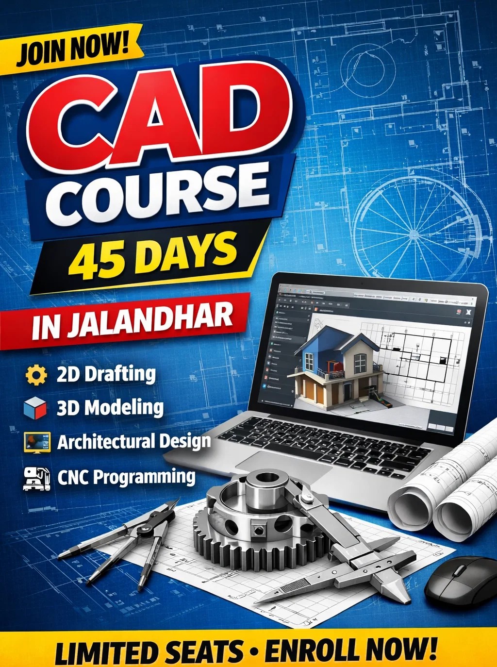CAD course 45 days Jalandhar