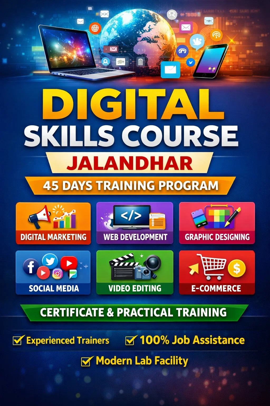 Digital skills course Jalandhar 45 days
