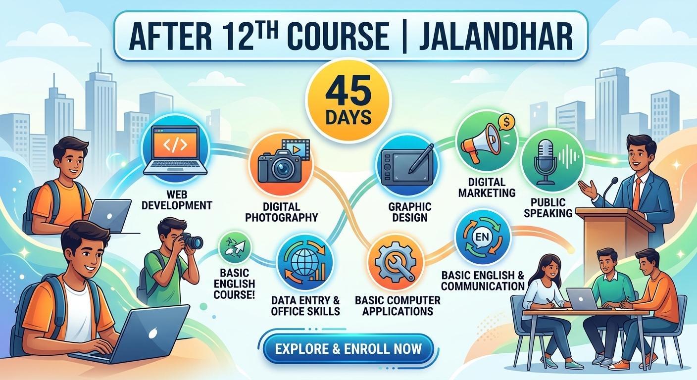 After 12th course Jalandhar 45 days