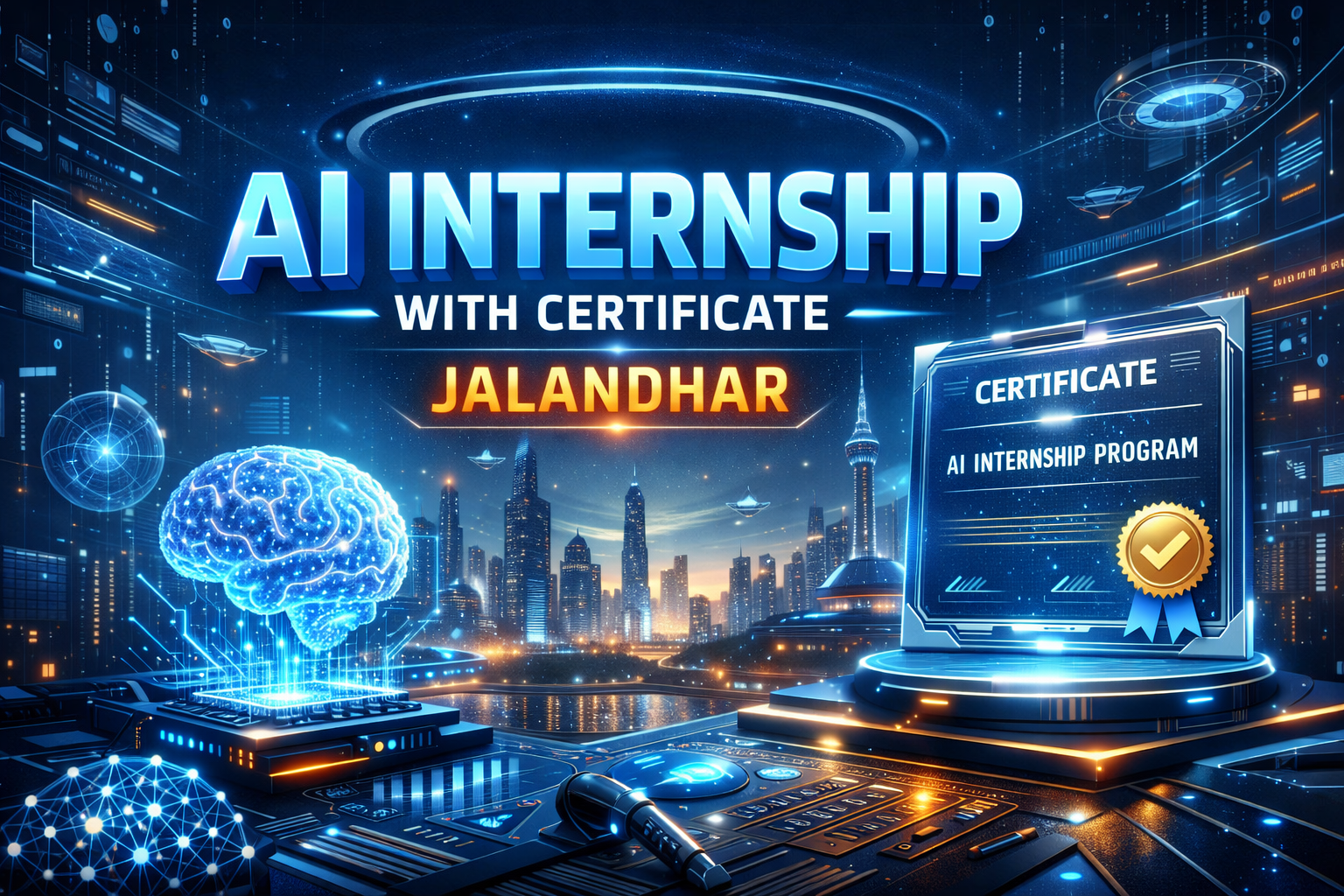 AI Internship with Certificate in Jalandhar | Hands-on Artificial Intelligence Training at TechCadd