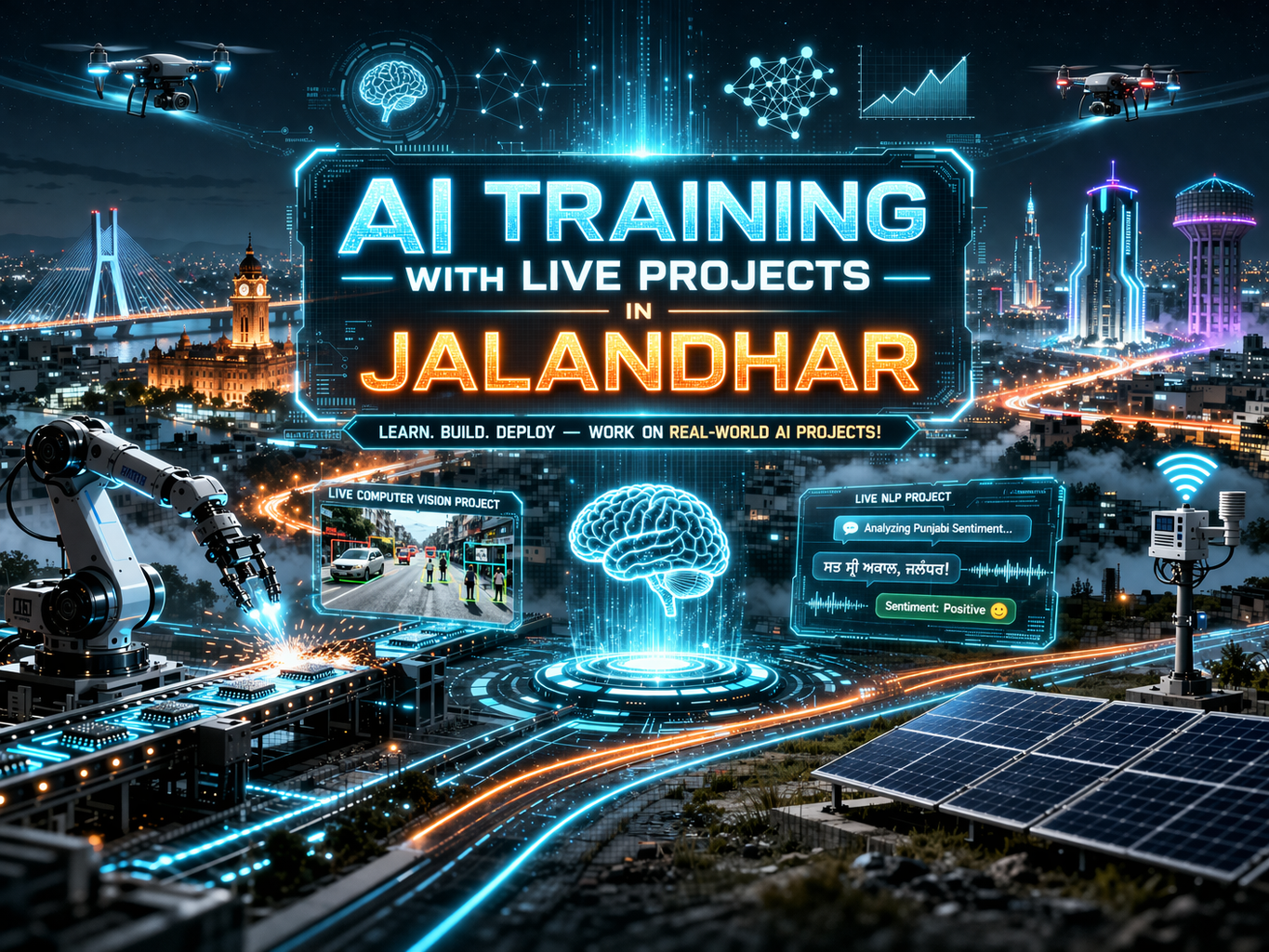 AI Training with Live Projects in Jalandhar | Build Real-World AI Solutions at TechCadd