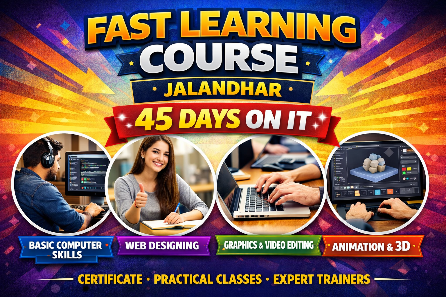 Fast learning course Jalandhar 45 days