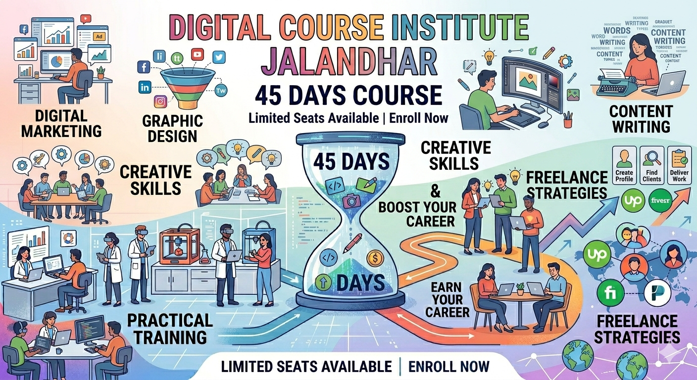 Digital course institute Jalandhar 45 days