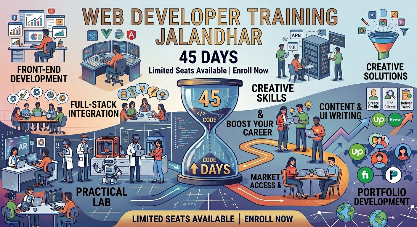 Web developer training Jalandhar 45 days
