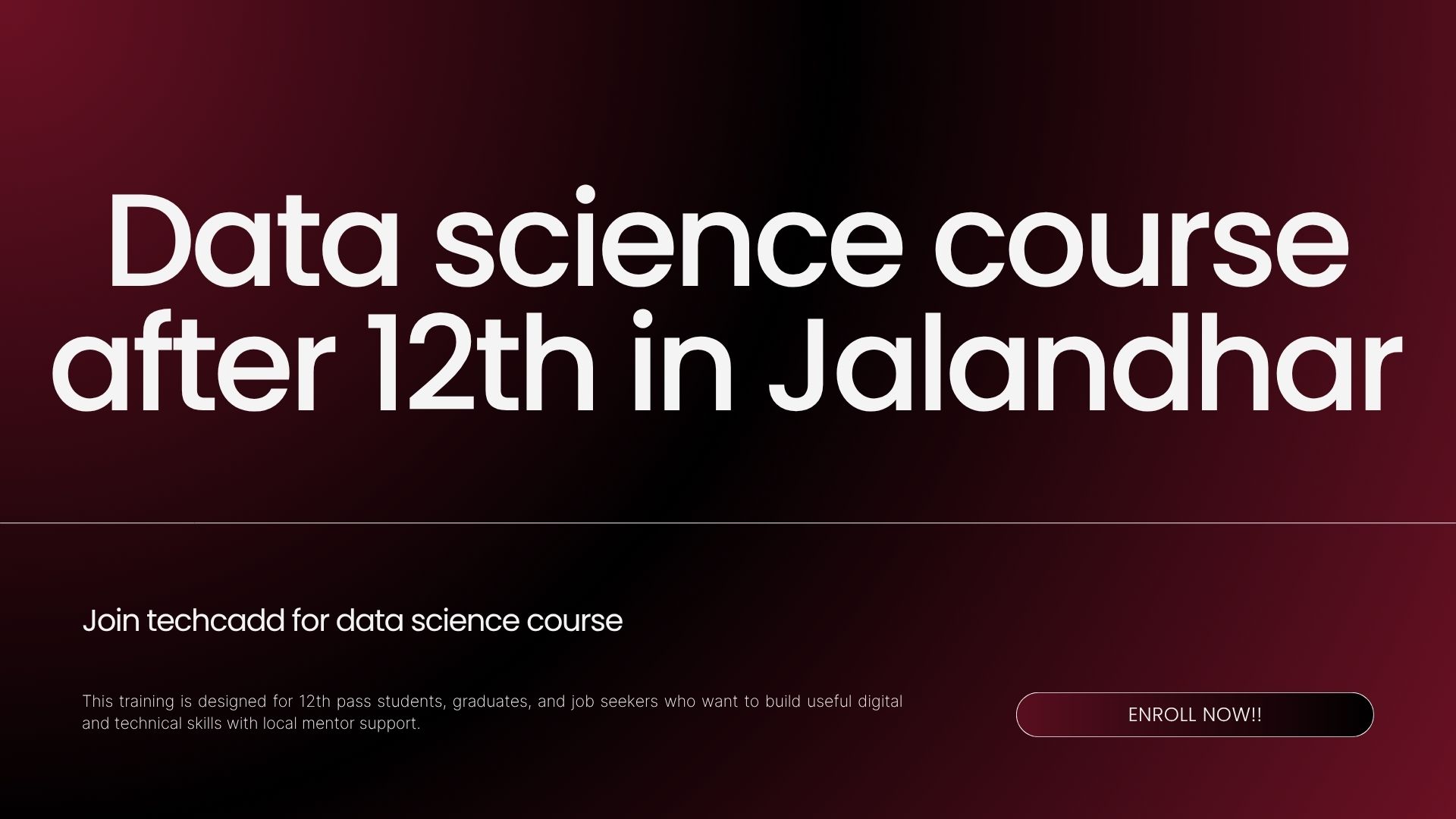 data science course after 12th in Jalandhar