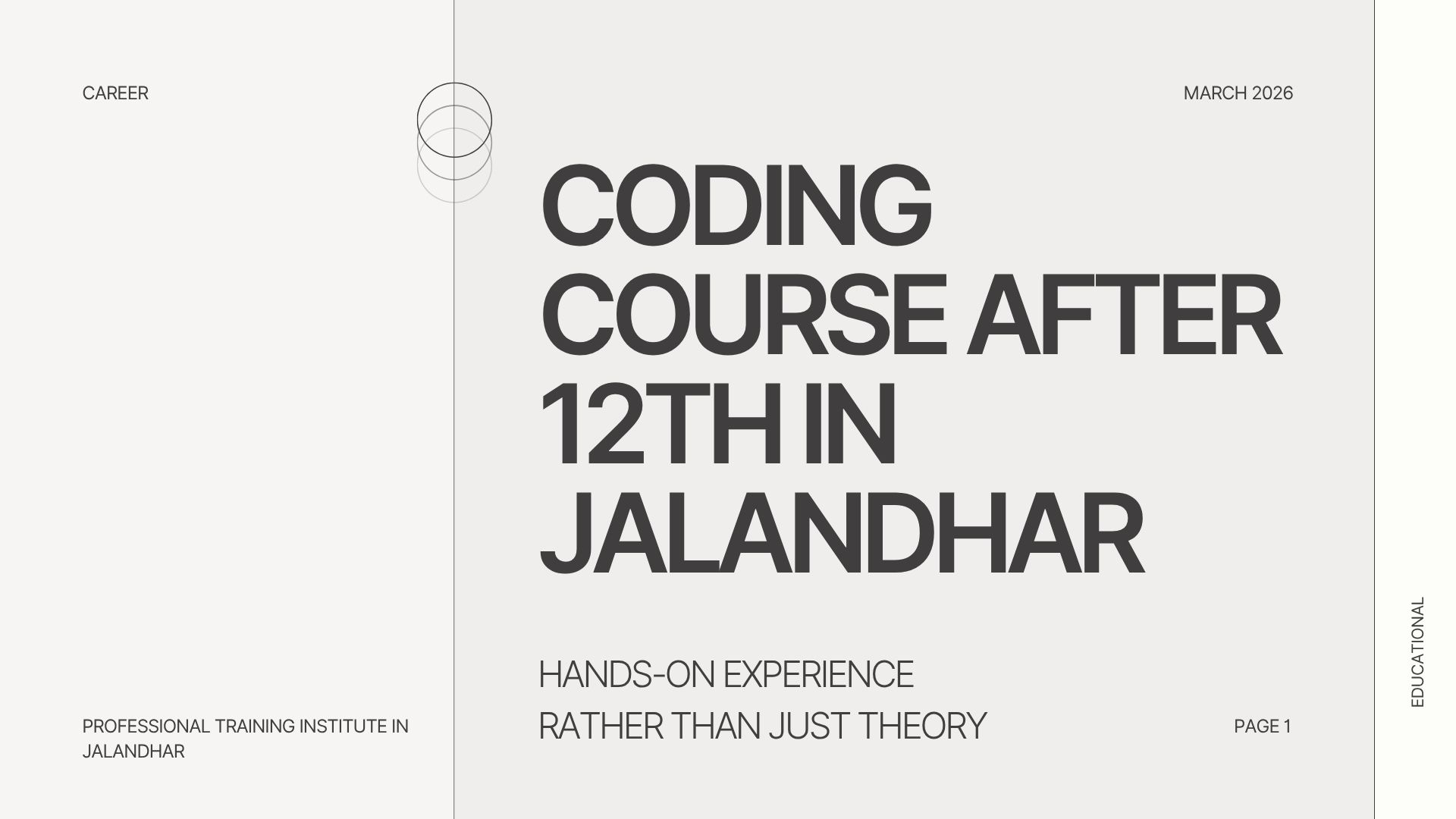 coding course after 12th in Jalandhar