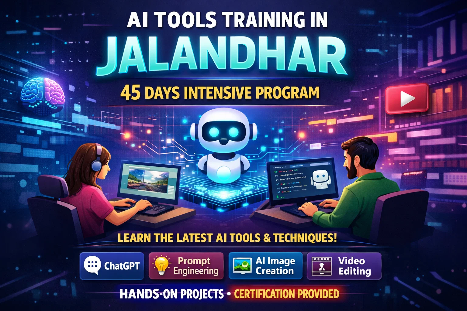 AI tools training Jalandhar 45 days