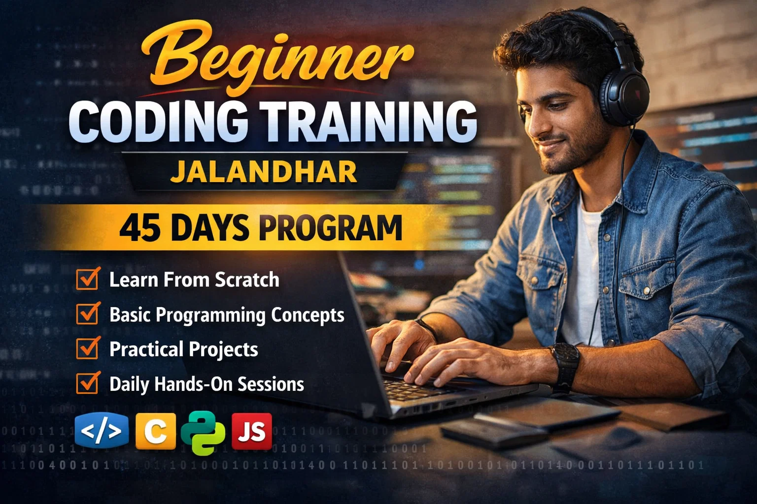 Beginner coding training Jalandhar 45 days