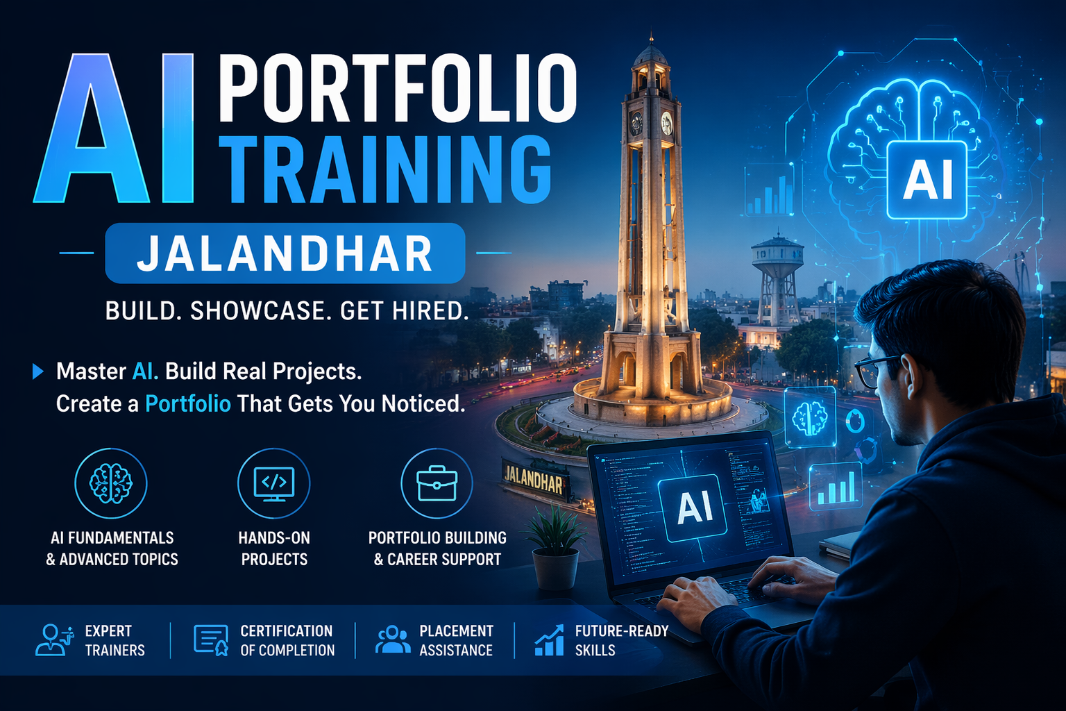 <strong>AI Portfolio Training Jalandhar</strong> | Build 10+ Real-World AI Projects at TechCadd