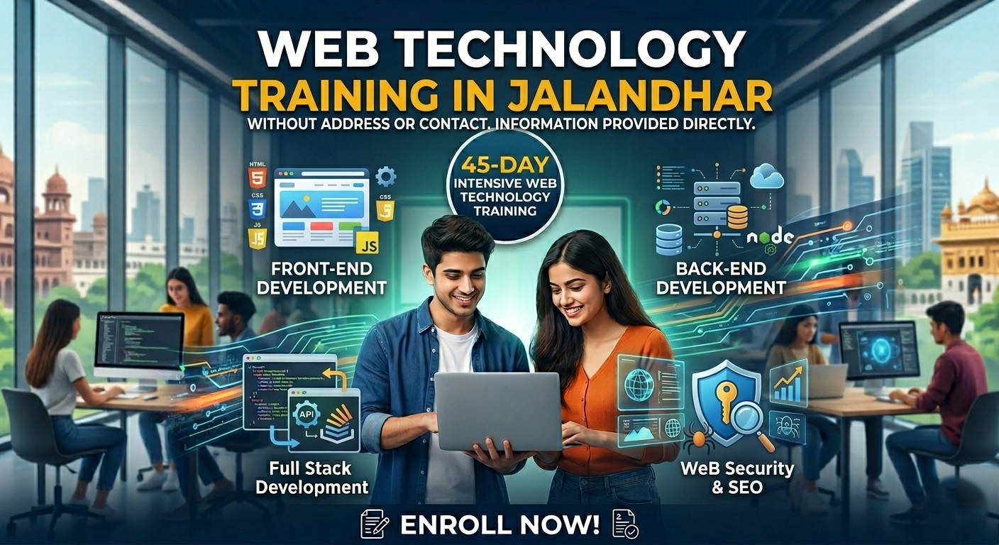 Web technology training Jalandhar 45 days