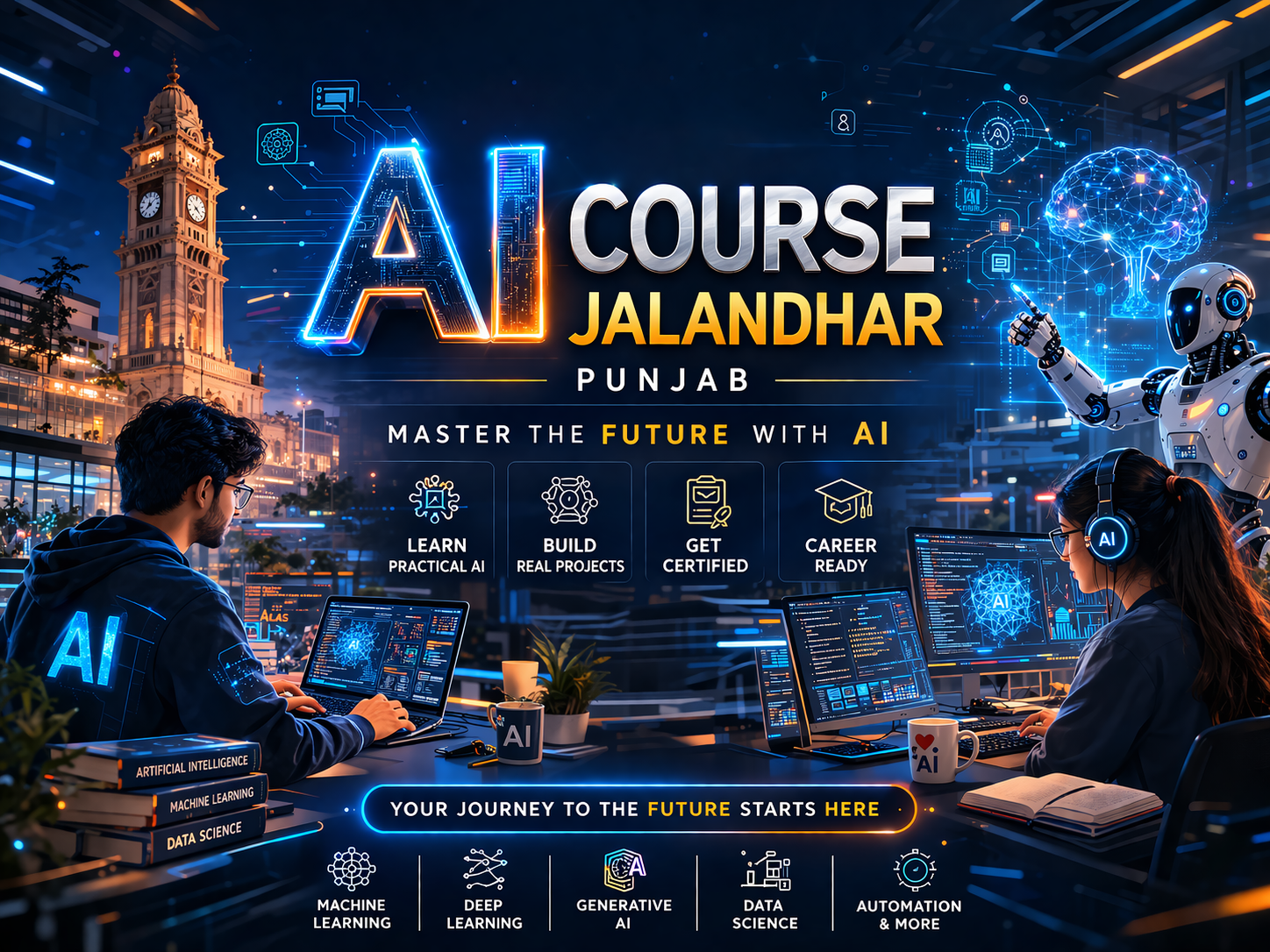 Best Artificial Intelligence Course in Jalandhar Punjab | AI & ML Training at TechCadd