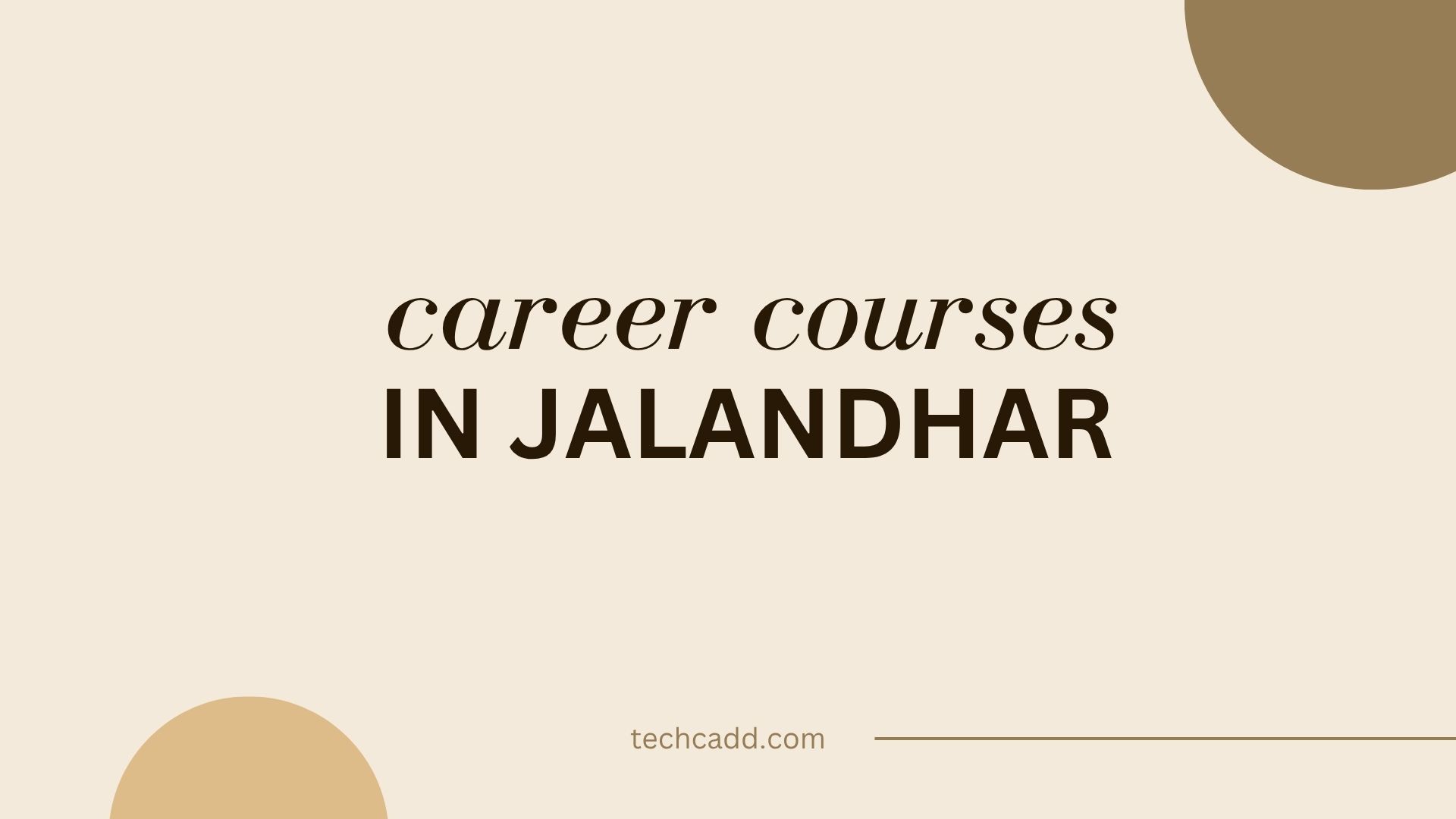 career courses in Jalandhar