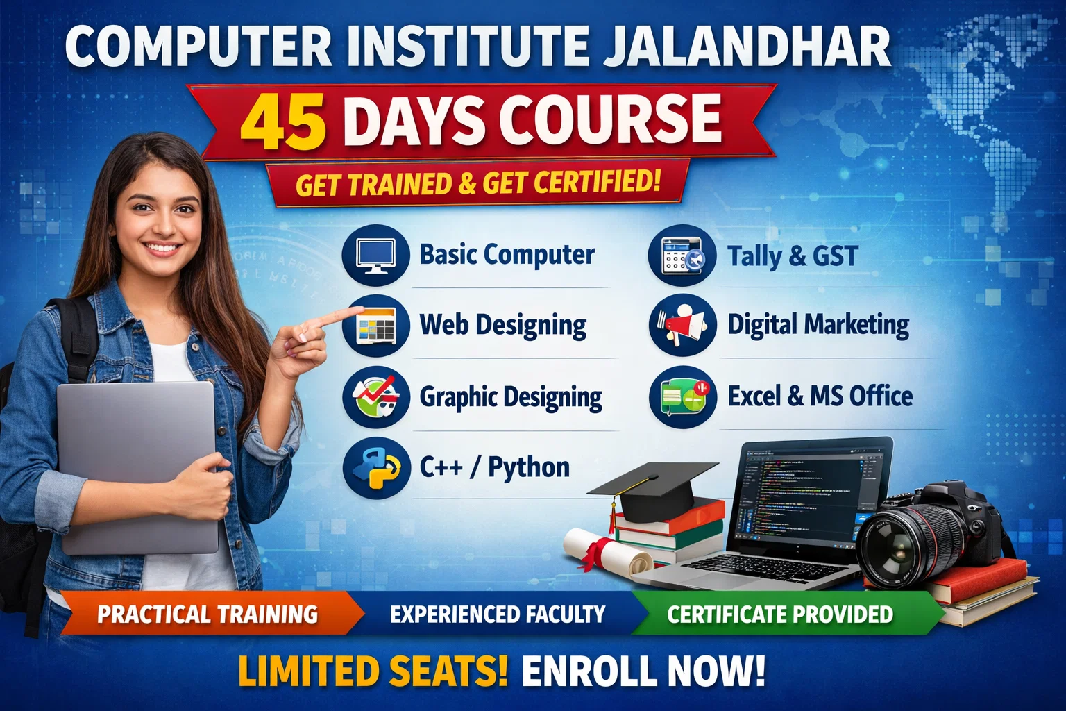 Computer institute Jalandhar 45 days course