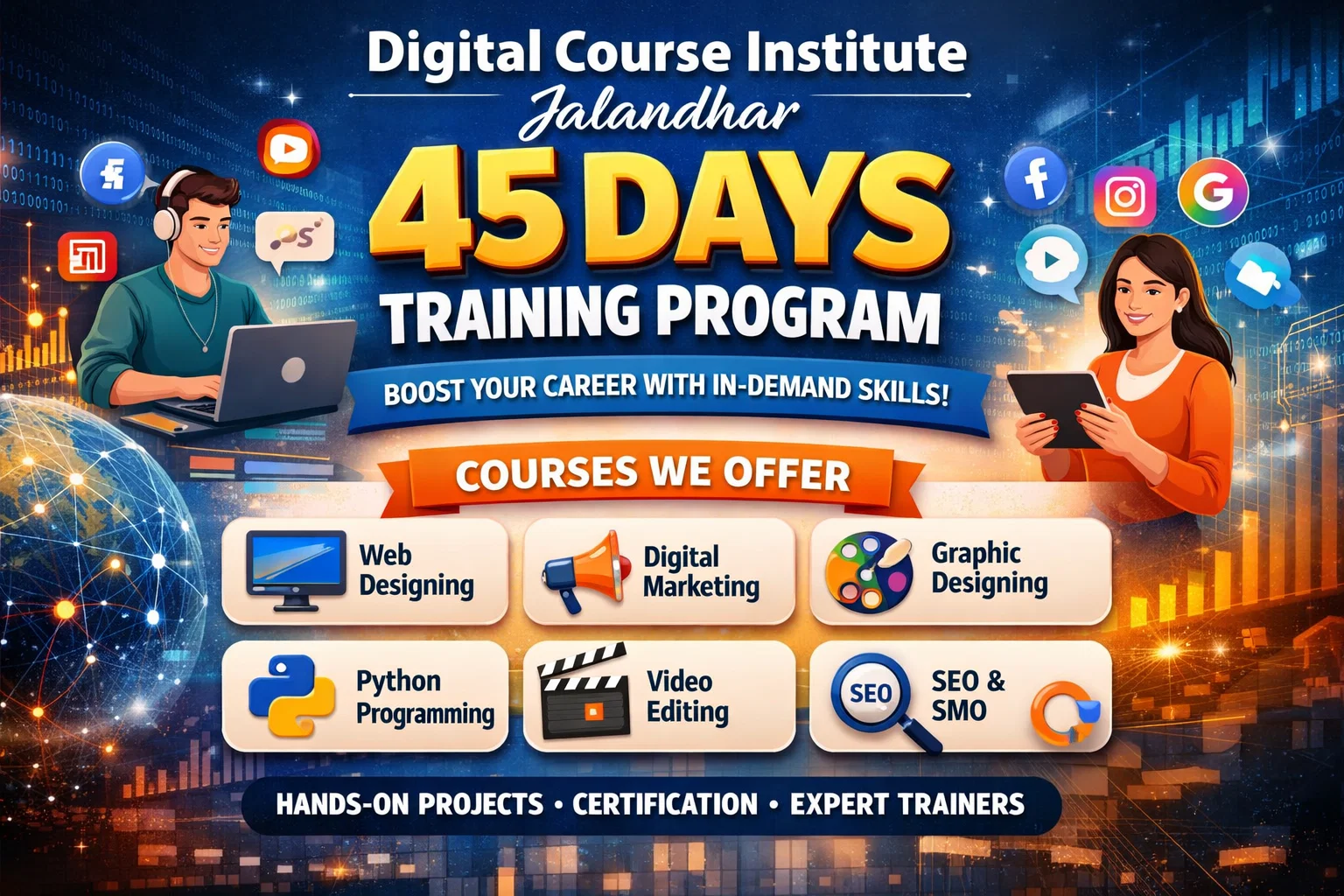 Digital course institute Jalandhar 45 days