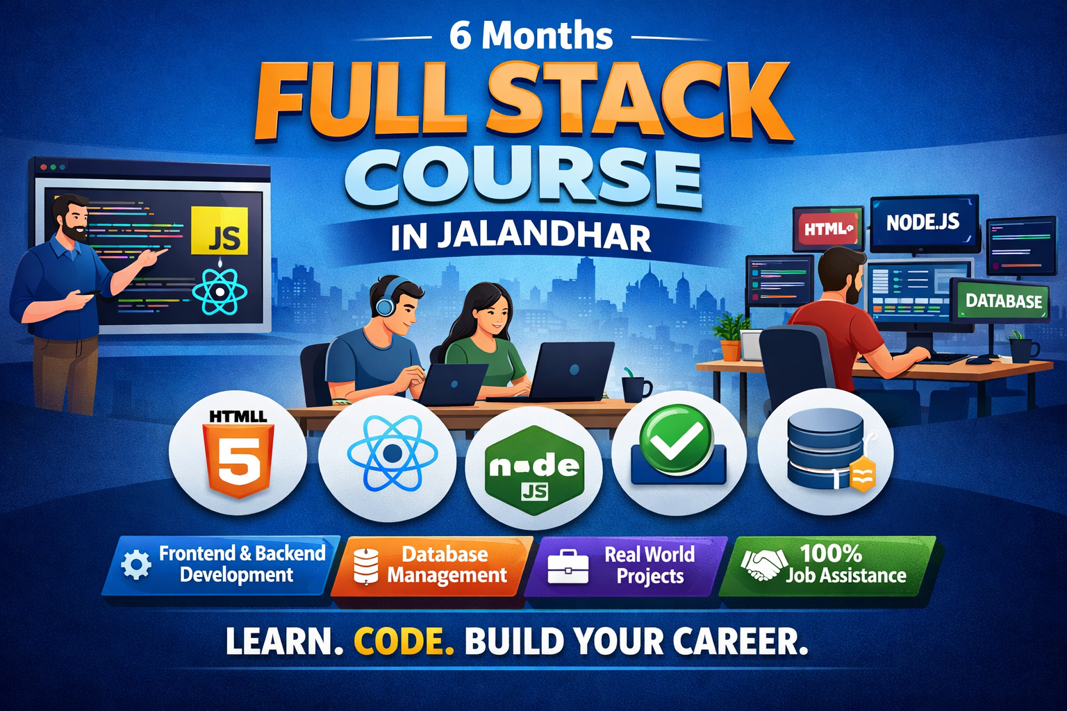 6 Months Full Stack Course in Jalandhar